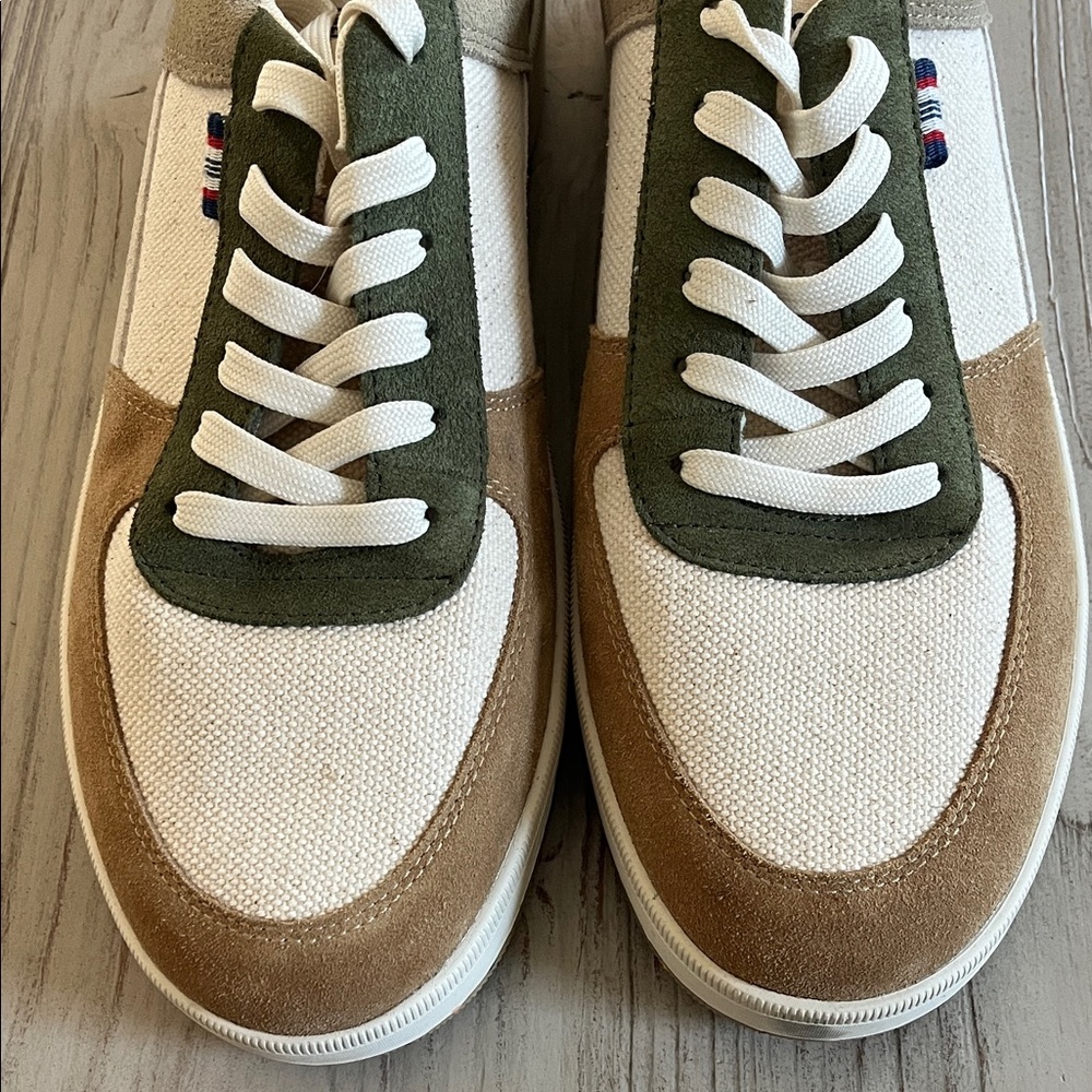 Seavees Cardinal Lace-Up Sneakers olive green, khaki and tan mens size 13 - Picture 6 of 15